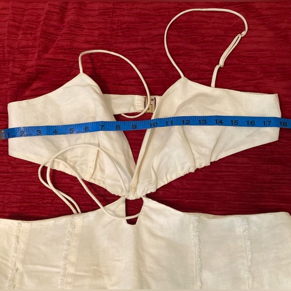 NEW SIGNIFICANT OTHER Anica Cutout Strappy Halter Neck DRESS Size 12 - Picture 5 of 10